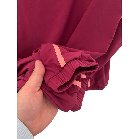 NWOT Outdoor Voices Cropped Lightspeed Quarter Zip Pullover In Burgundy - Size L - Picture 6 of 6